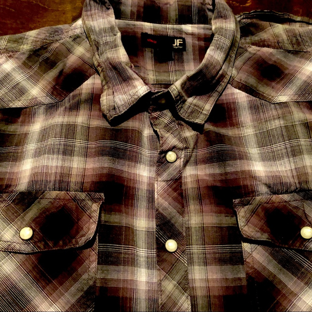 JF Brand/ 100% Cotton/  Short Sleeve/ Button down